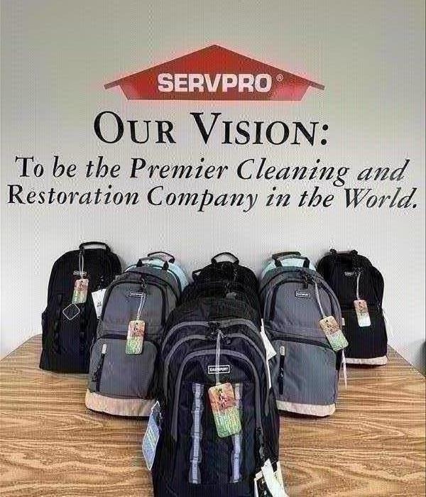 Servpro Backpack Donations